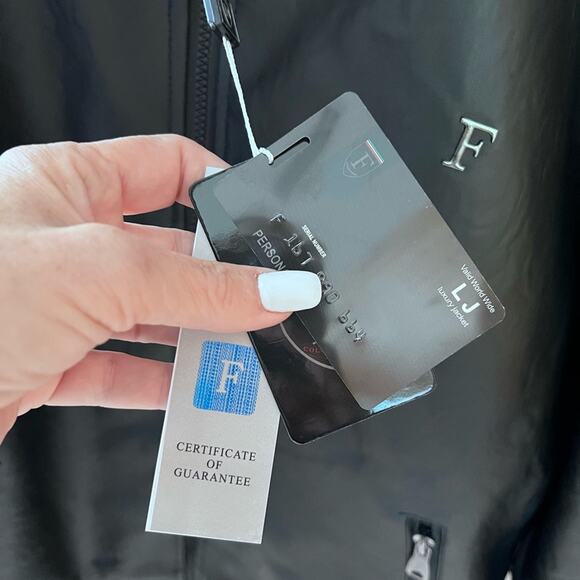 NWT ITALY F - COLLECTION women's black vegan leather jacket US XL - Picture 4 of 11